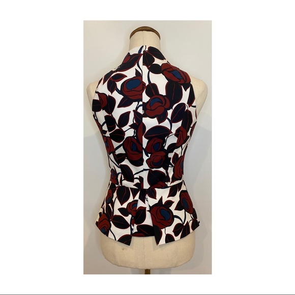 Womens Cue 2 piece set floral peplum top with pencil fitted skirt lined size 6 - Picture 4 of 13